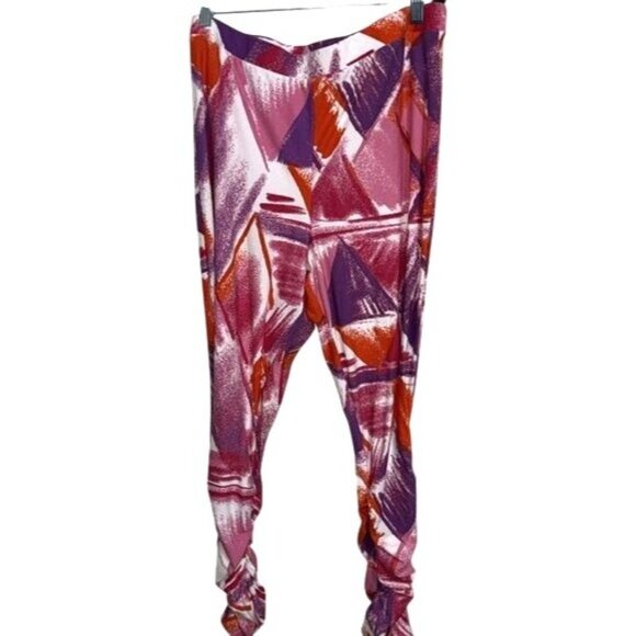 Jolie & Joy Womens 1X Abstract Print Top & Pants Set - Picture 8 of 12